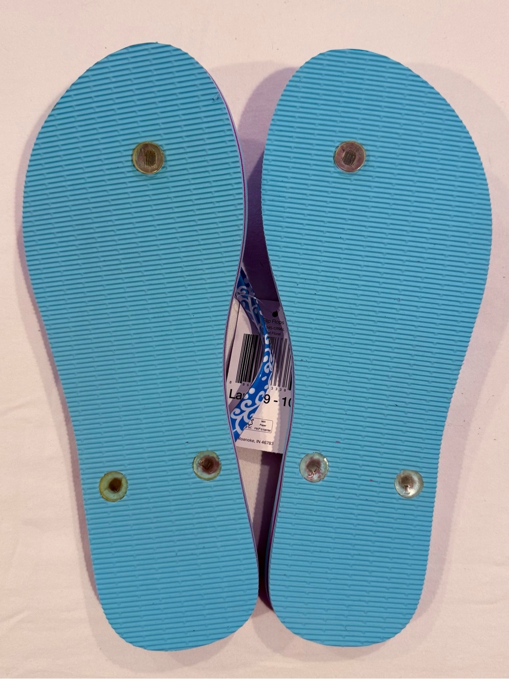 New Vera Bradley Disney The Little Mermaid Flip Flops Womens Large 9-10 Ariel - Picture 10 of 11
